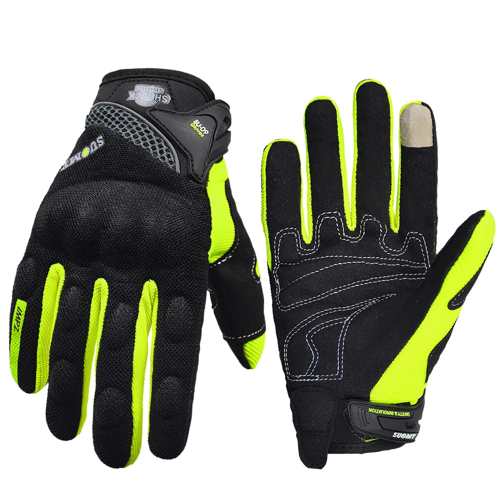 Suomy Motorcycle Gloves Summer Mesh Breathable Moto Gloves Men Women Touch Screen Motocross Gloves Touch Screen Cycling Gloves