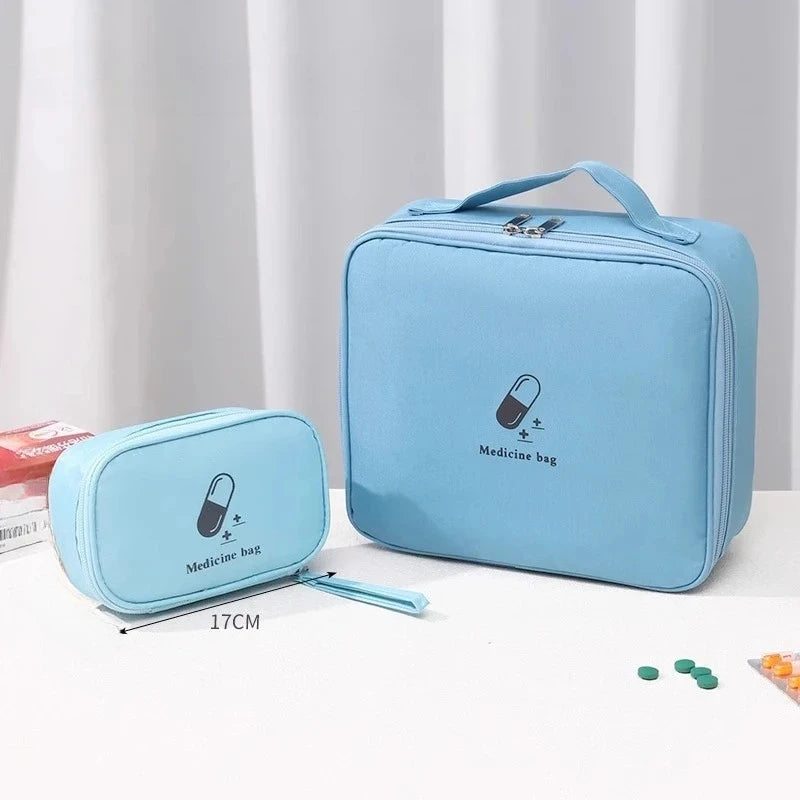 Mini Medicine Storage Bag Camping Emergency Survival Bag Pill Case Portable First Aid Medical Kit Travel Outdoor Camping