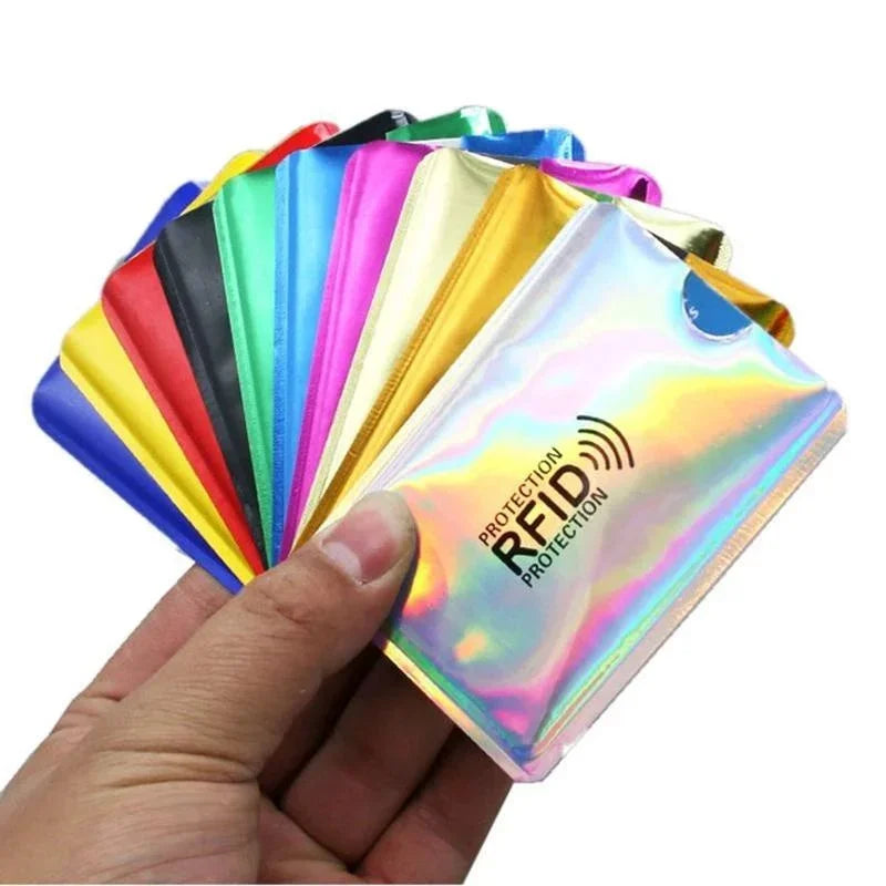5/10Pcs RFID Blocking Sleeves, Identity Theft Protection Secure Sleeve for Credit Cards, Debit Card, Clear Plastic Sleeve