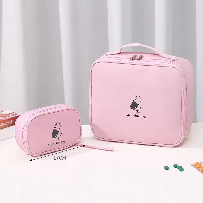 Mini Medicine Storage Bag Camping Emergency Survival Bag Pill Case Portable First Aid Medical Kit Travel Outdoor Camping