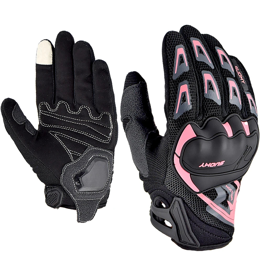 Suomy Motorcycle Gloves Summer Mesh Breathable Moto Gloves Men Women Touch Screen Motocross Gloves Touch Screen Cycling Gloves
