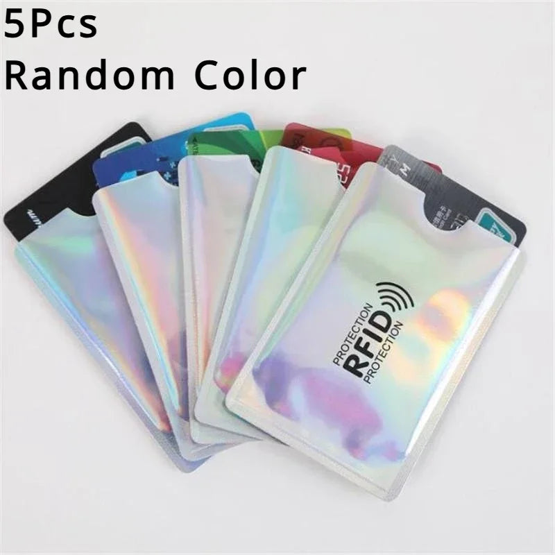 5/10Pcs RFID Blocking Sleeves, Identity Theft Protection Secure Sleeve for Credit Cards, Debit Card, Clear Plastic Sleeve