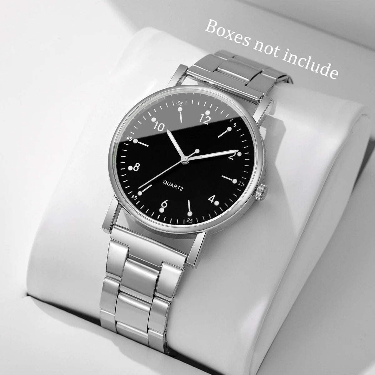 Fashion Arabic Dial Women Quartz Watch Casual Alloy Band Wristwatch for Ladies Clock Reloj Mujer（Without Box）