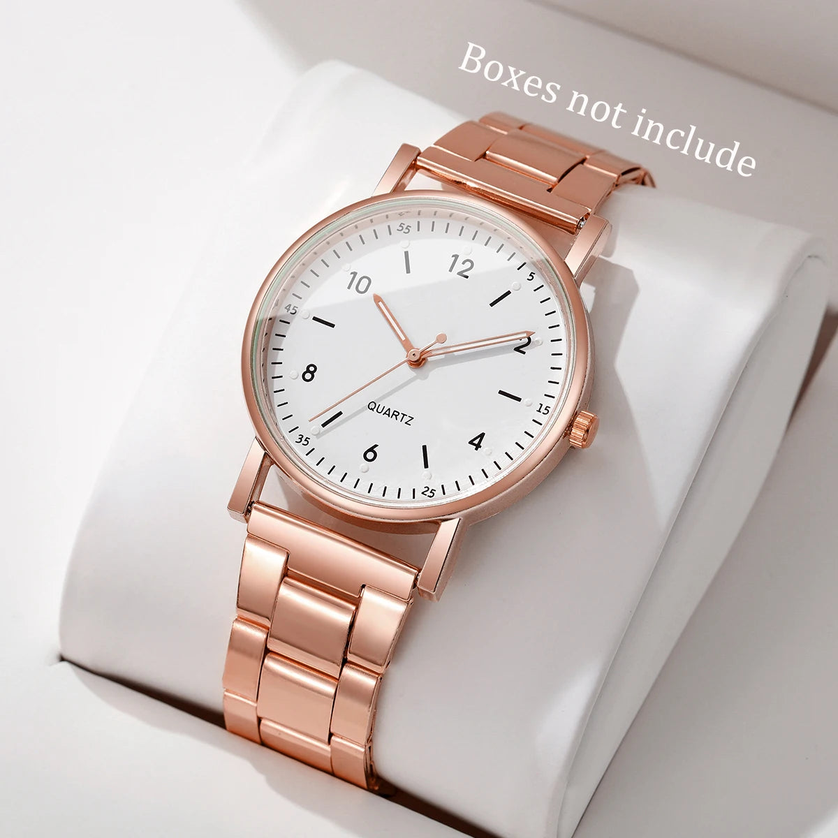 Fashion Arabic Dial Women Quartz Watch Casual Alloy Band Wristwatch for Ladies Clock Reloj Mujer（Without Box）