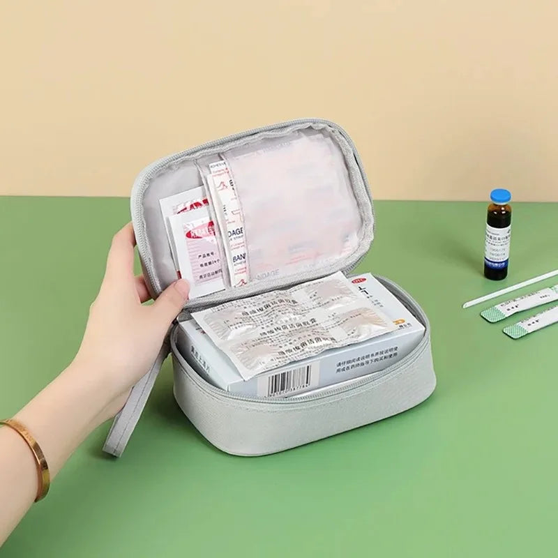 Mini Medicine Storage Bag Camping Emergency Survival Bag Pill Case Portable First Aid Medical Kit Travel Outdoor Camping