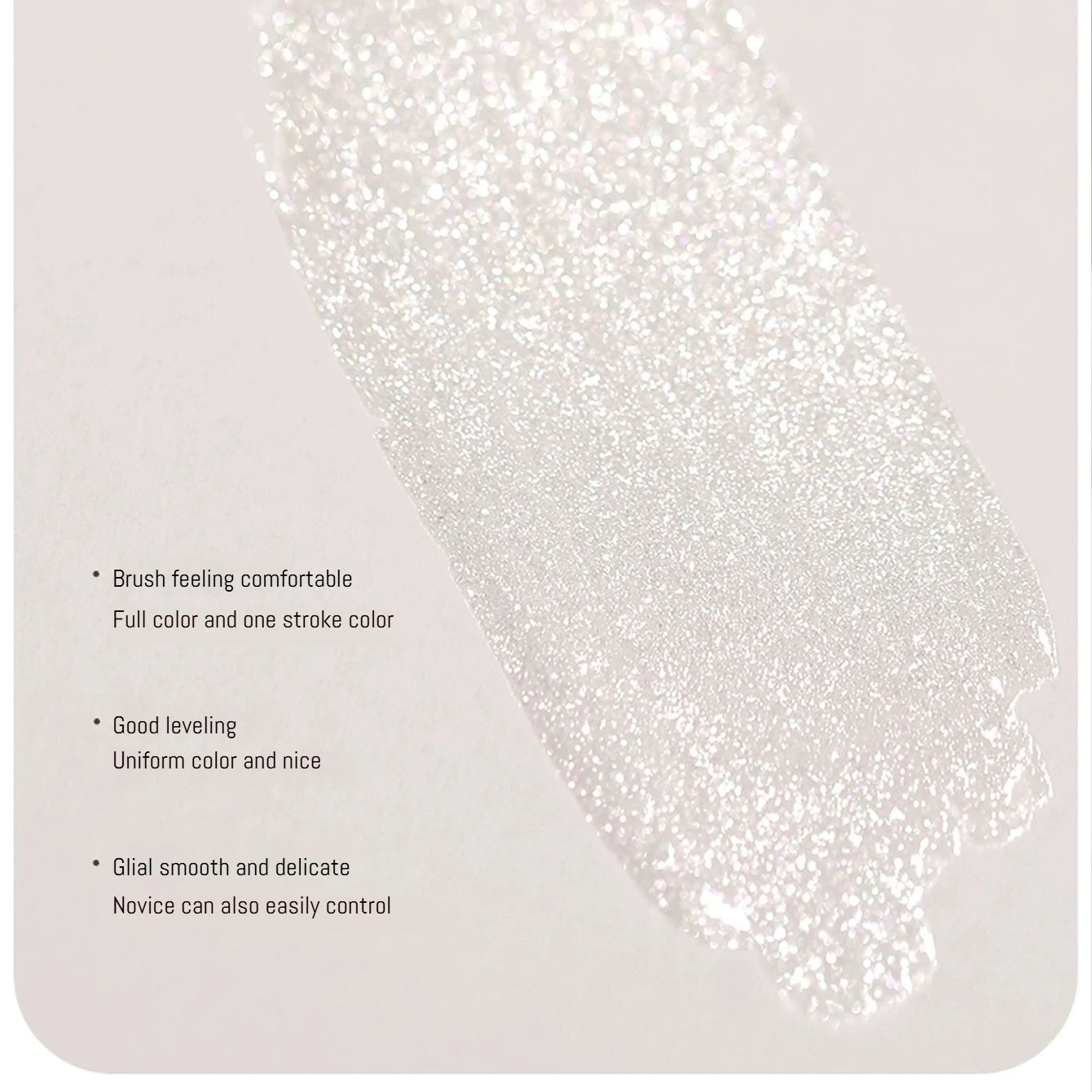 12ML Milky White Gel Polish-High Gloss Finish with Fine Glitter Shimmer  2026 New Style All-Match White Nail Gel for Salon&DIY