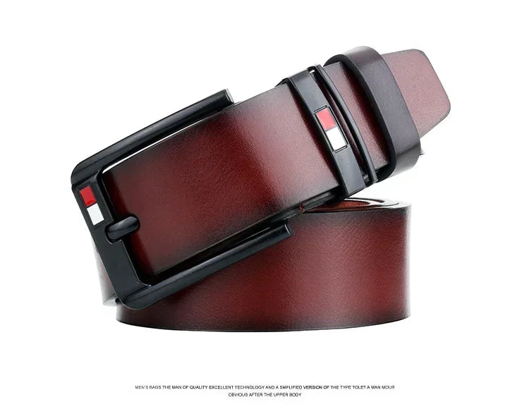 2024 Men's Leisure Belt Luxury Designer Brand PU Leather Waist Straps Pin Buckle Fancy Vintage Belts for Jeans Pants Waistband