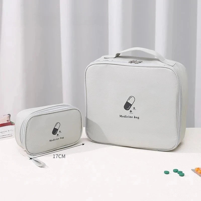 Mini Medicine Storage Bag Camping Emergency Survival Bag Pill Case Portable First Aid Medical Kit Travel Outdoor Camping
