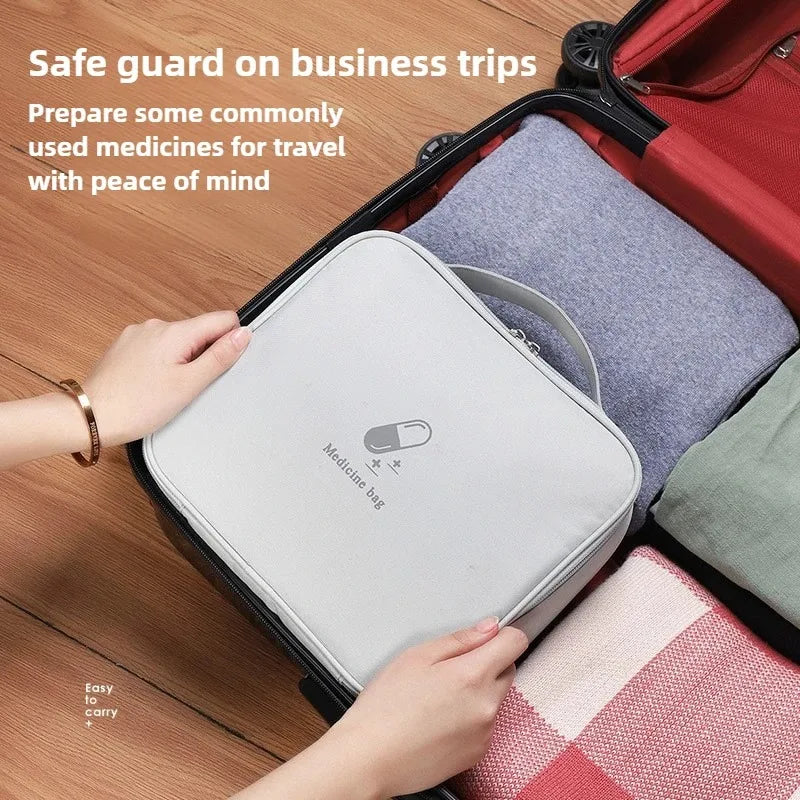 Mini Medicine Storage Bag Camping Emergency Survival Bag Pill Case Portable First Aid Medical Kit Travel Outdoor Camping