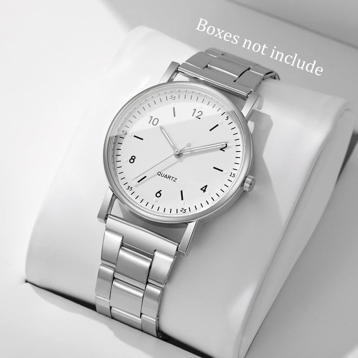 Fashion Arabic Dial Women Quartz Watch Casual Alloy Band Wristwatch for Ladies Clock Reloj Mujer（Without Box）
