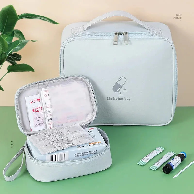 Mini Medicine Storage Bag Camping Emergency Survival Bag Pill Case Portable First Aid Medical Kit Travel Outdoor Camping