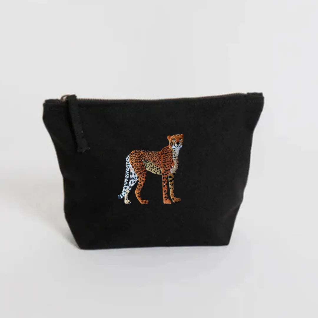 Cheetah Makeup Bag
